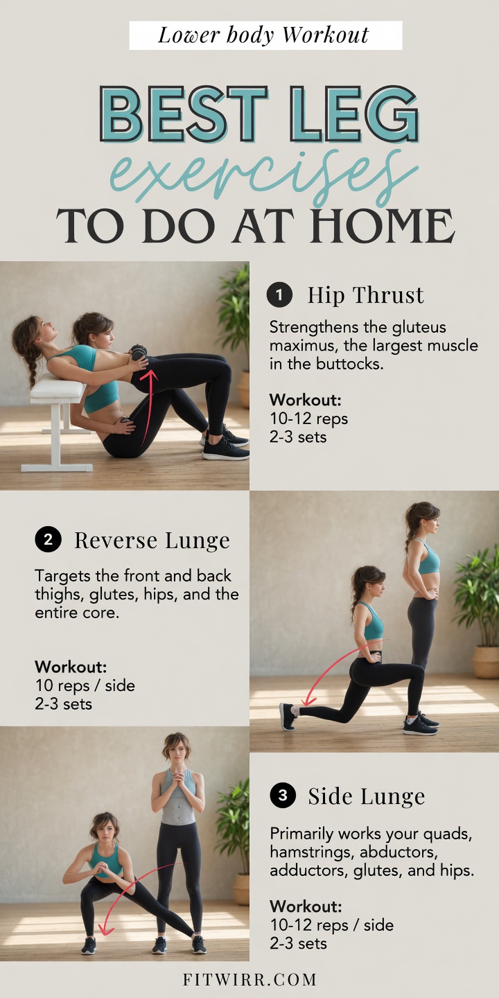 Home Leg Workout: 3 Exercises to Build Strong, Toned Legs