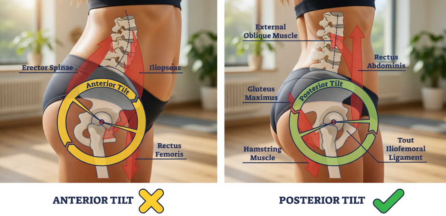 5 Exercises to Correct an Anterior Pelvic Tilt to Release Back & Hip Pain