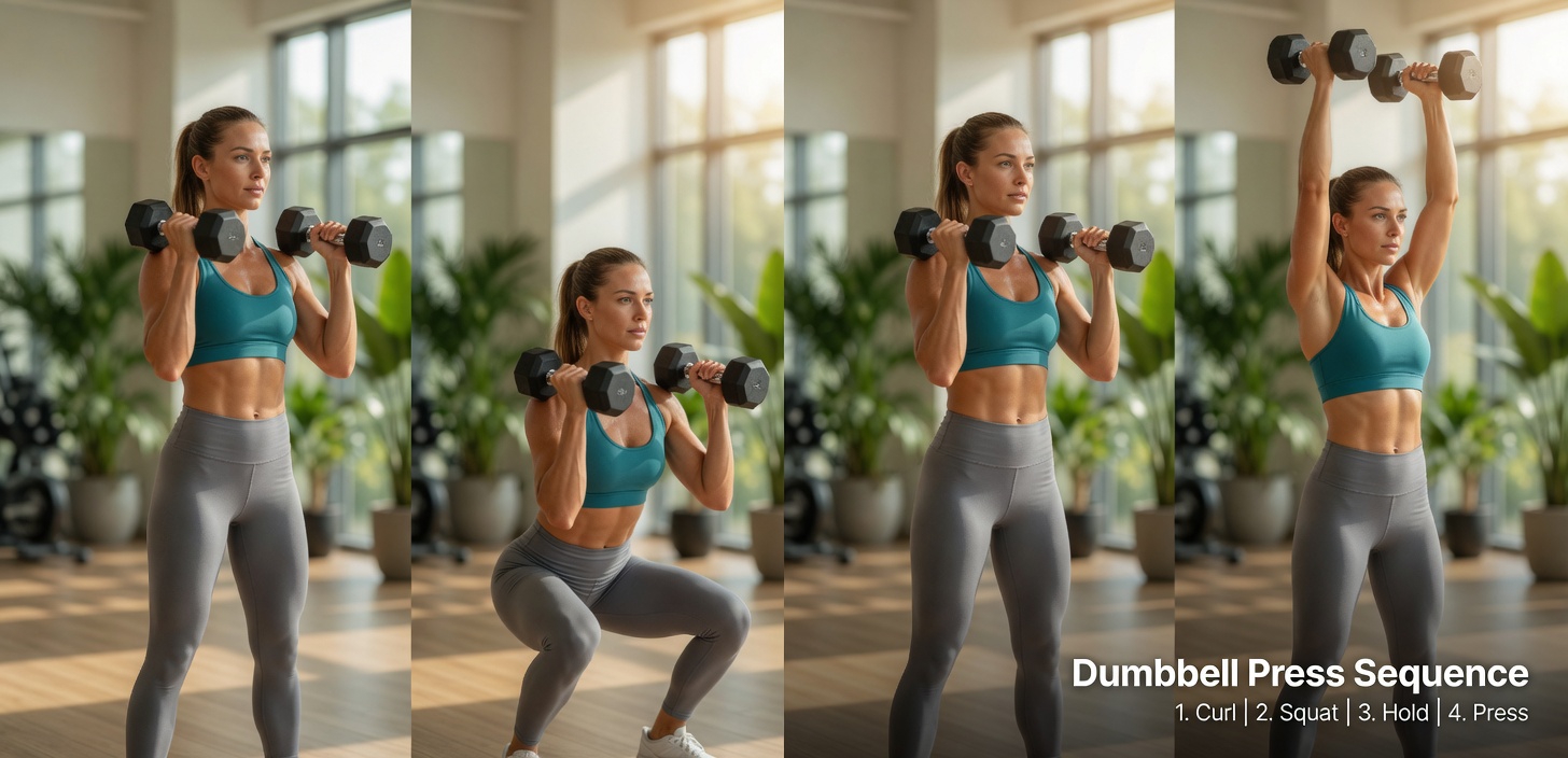 This 10-Minute, 4-Move Dumbbell Workout Melts Stubborn Fat Fast