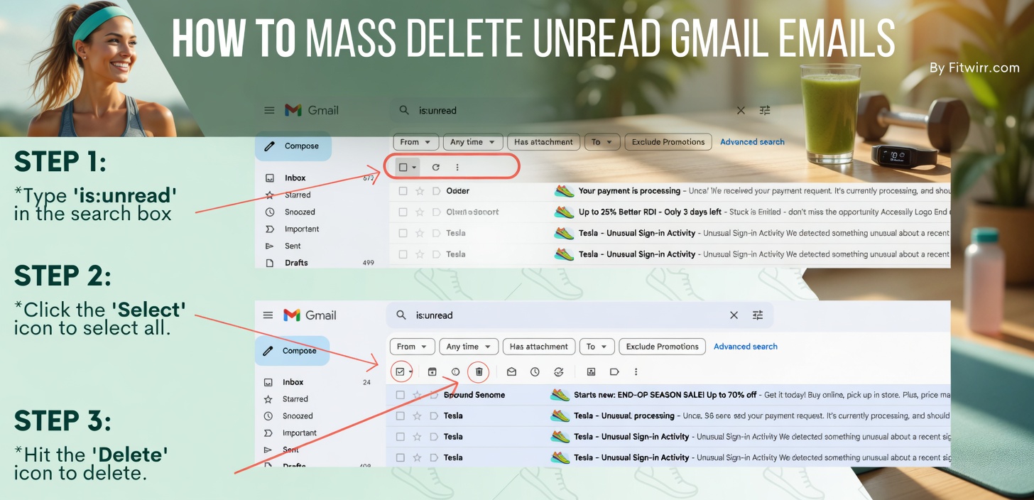 How to Mass Delete Thousands of Unread Emails in Gmail at Once