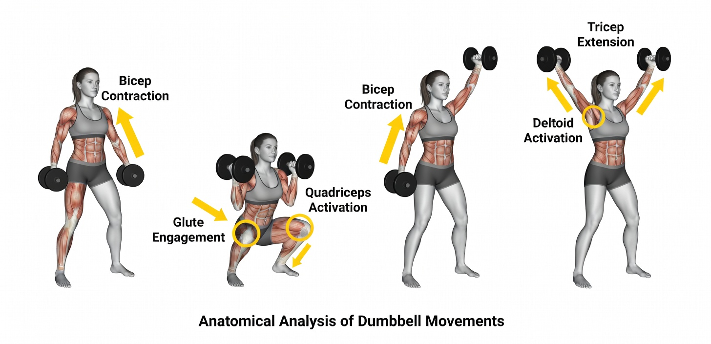These 5 Dumbbell Exercises Will Work Every Muscle in The Body