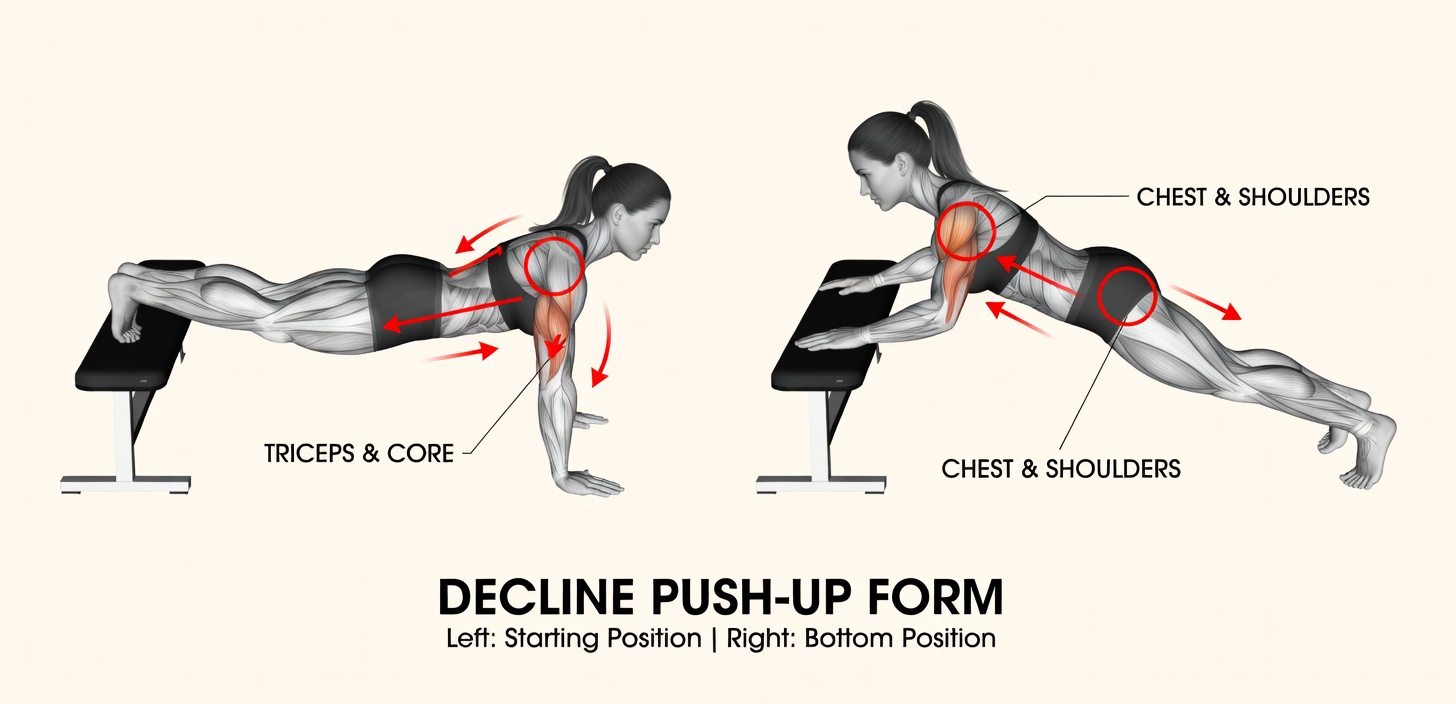 Doing Push-Ups This Way Builds Bigger Upper Chest Muscle Faster