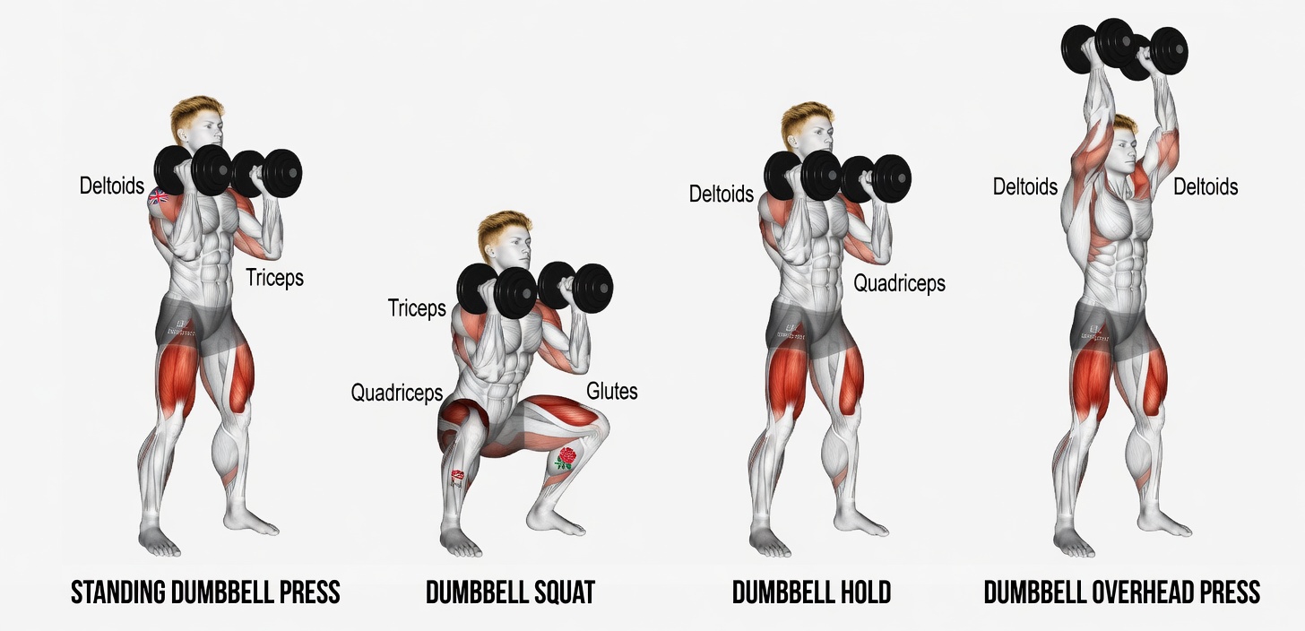 The Only 3 Dumbbell Exercises You’ll Ever Need for a Full-Body Workout