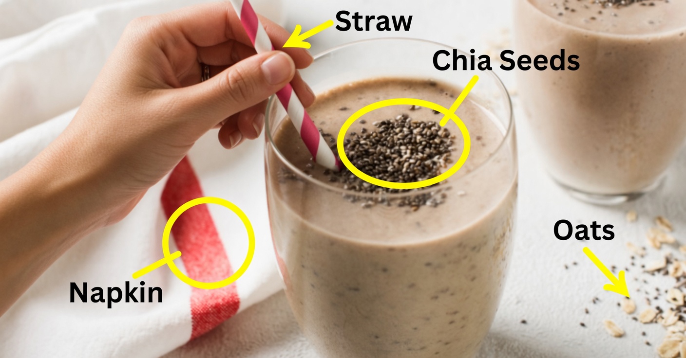 This Easy, Filling Oatmeal Smoothie With Chia Seeds Is a Perfect Solo Meal in the Morning