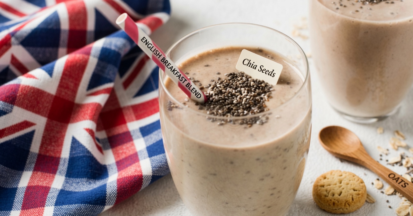 This Easy, Filling Oatmeal Smoothie With Chia Seeds Is a Perfect Solo Meal in the Morning