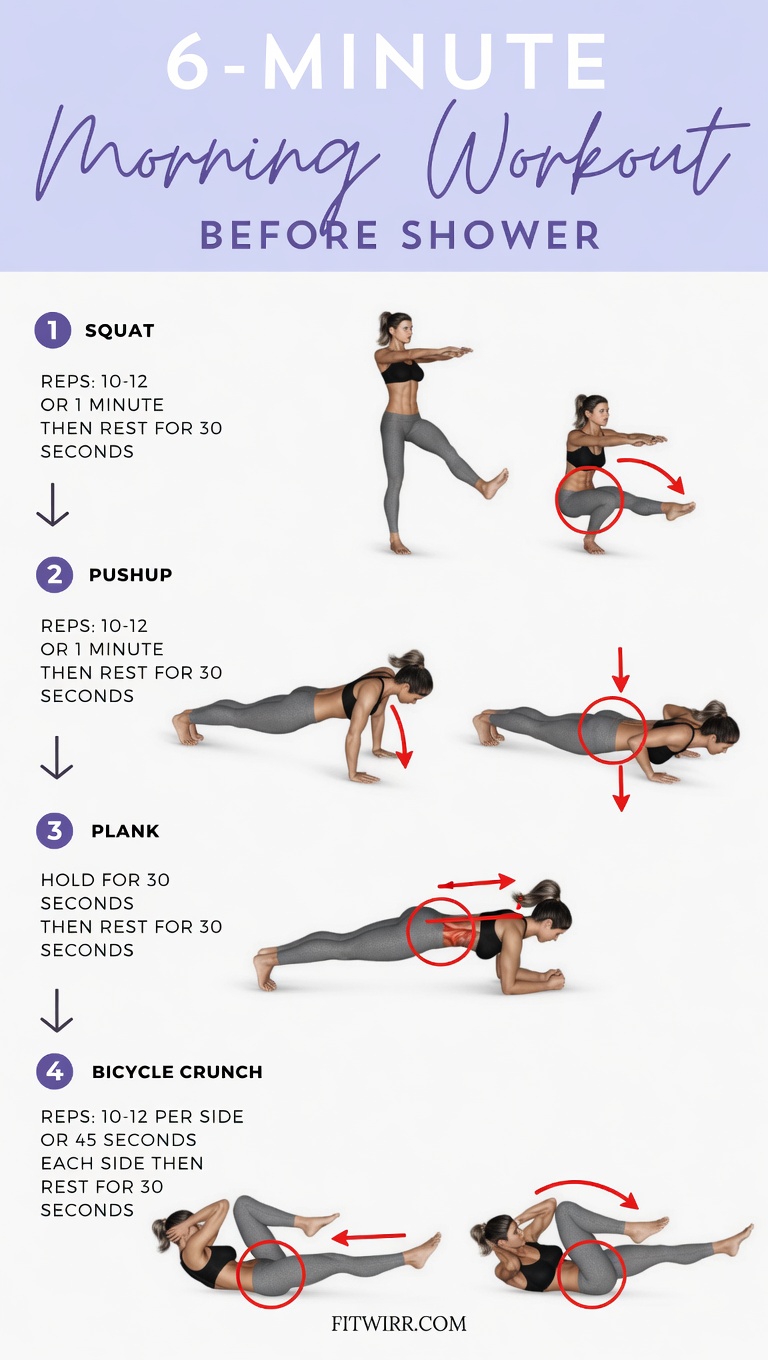 Try This Quick 6-Minute Morning Workout Routine