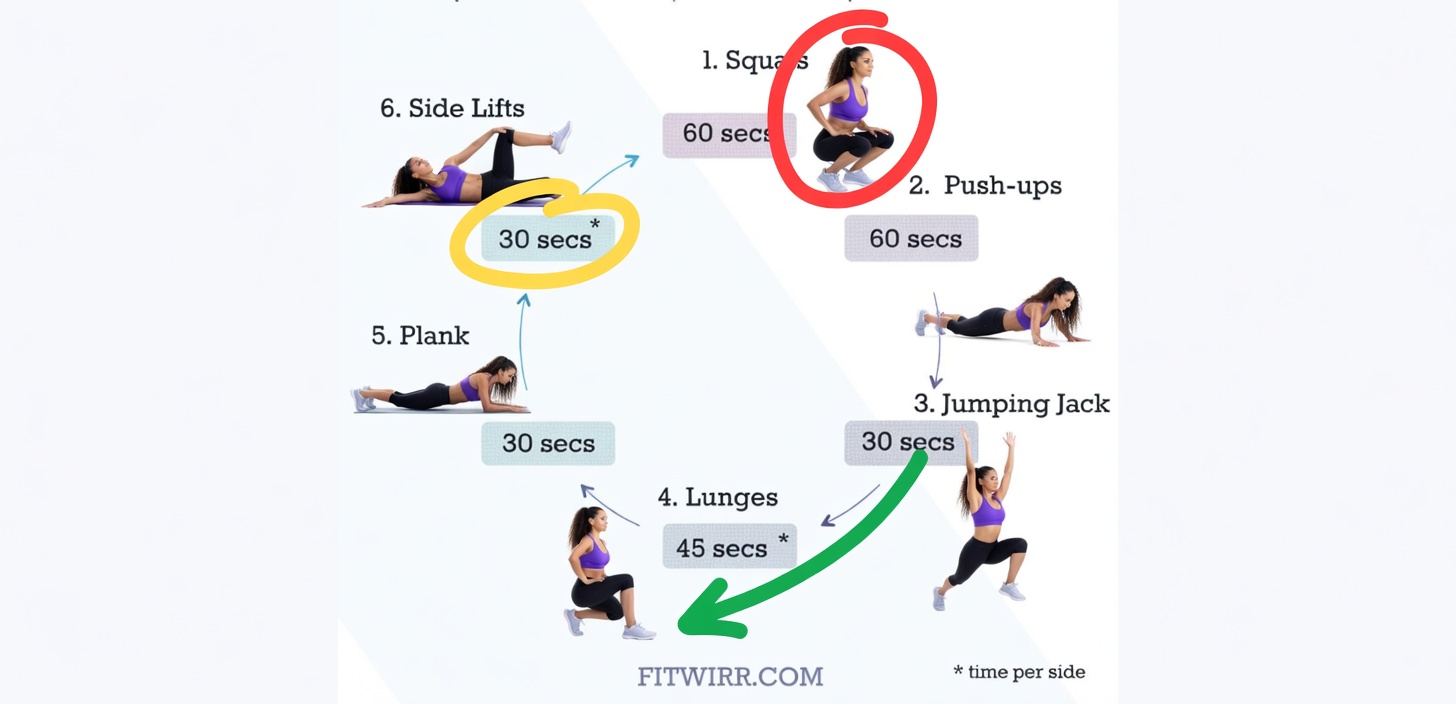 Looking to Burn Fat? Try This 9-Minute Full Body Circuit Workout