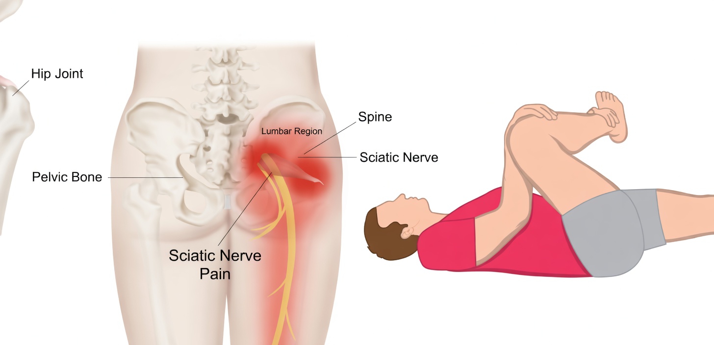 This Piriformis Muscle Stretch Helps Ease the Nerve Tension in Your Glutes and Legs