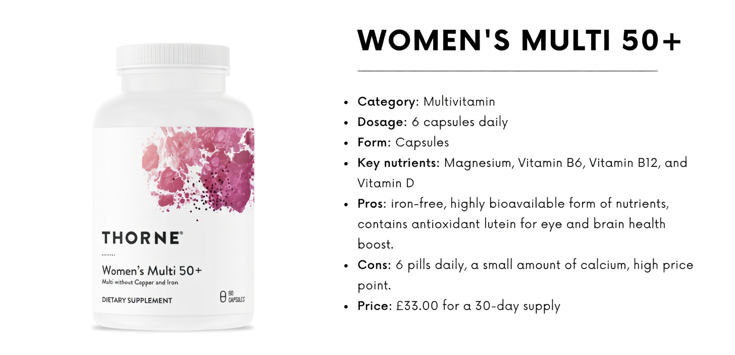 The 7 Best Multivitamins for Women Over 50, Says a Dietitian