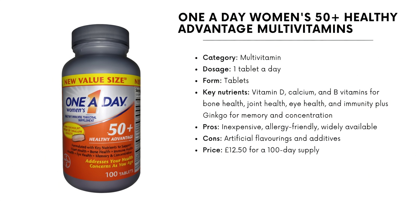 The 7 Best Multivitamins for Women Over 50, Says a Dietitian