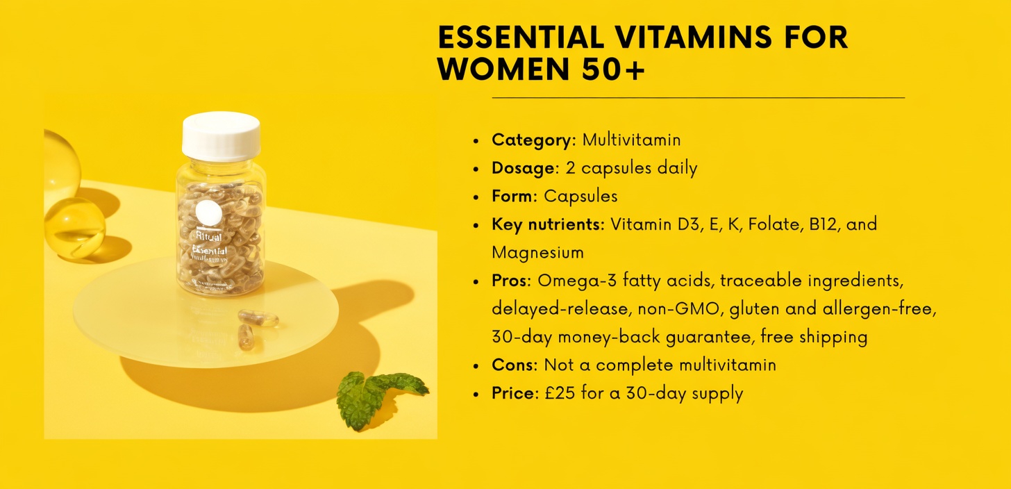 The 7 Best Multivitamins for Women Over 50, Says a Dietitian