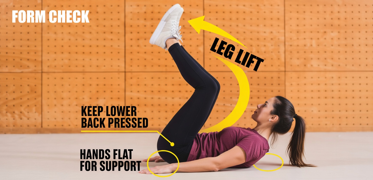 How To Do a Reverse Crunch: Form, Common Mistakes and Variations