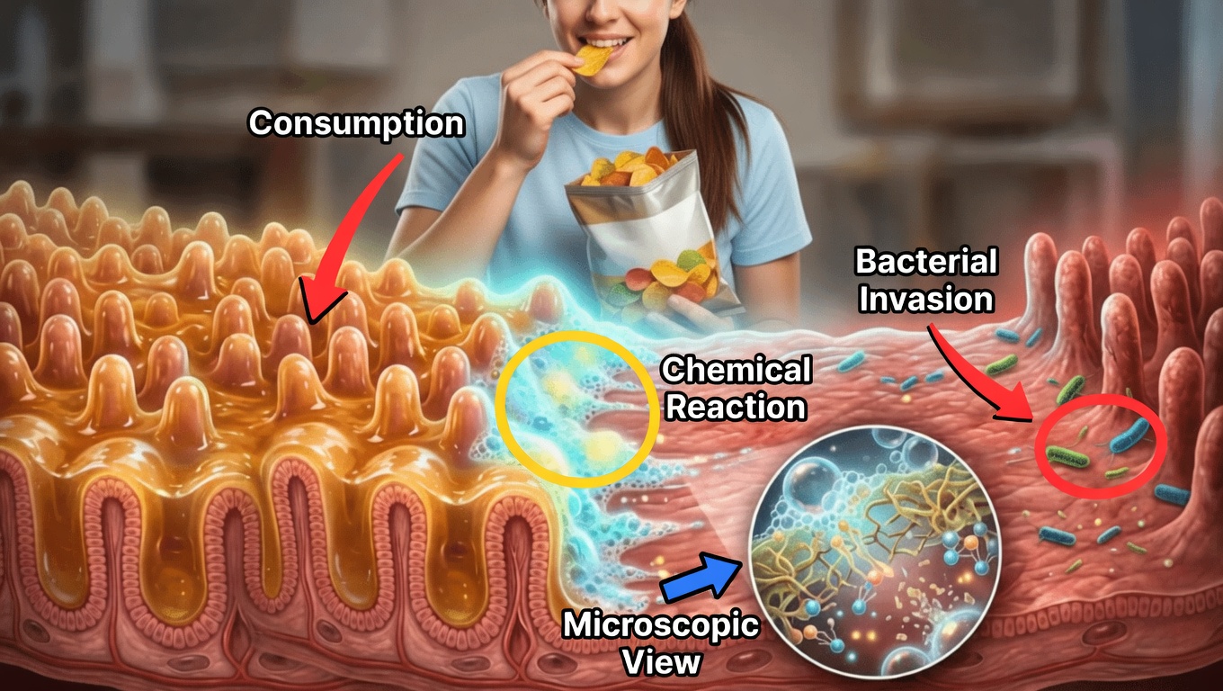 There is a hidden ingredient in 6 out of 10 packaged foods that researchers say strips your gut lining like a detergent