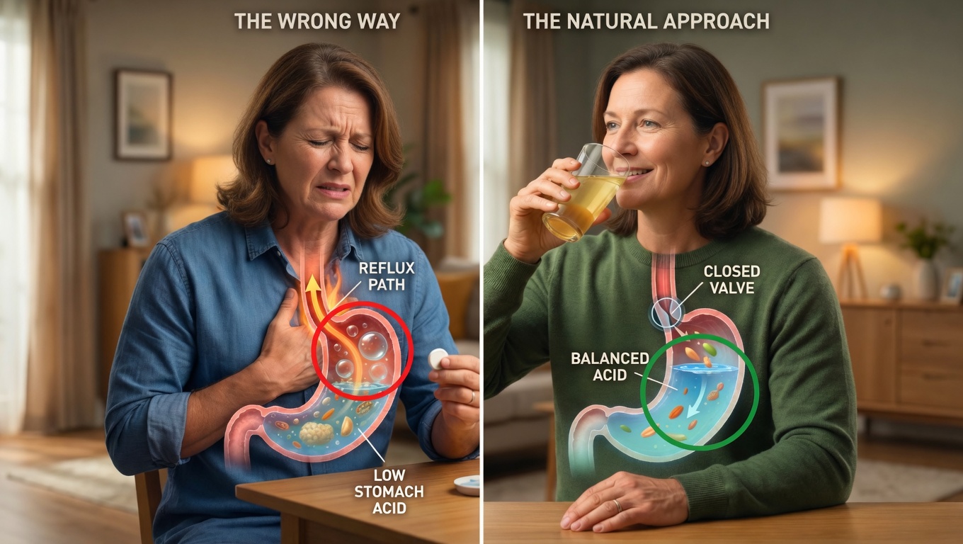 A doctor reveals why most people are treating their acid reflux the wrong way and the natural approach that actually gets to the root cause