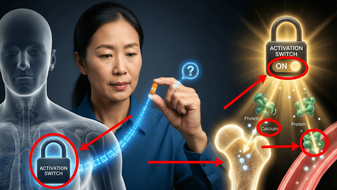 Millions of people take vitamin K2 for their arteries and bones without knowing it only works if you do this one thing first