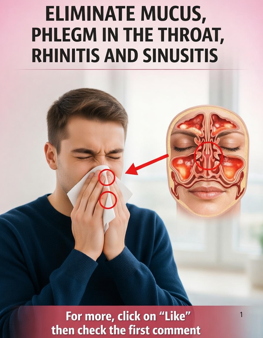 Eliminate mucus and phlegm in the throat and nose, as well as rhinitis: home remedies