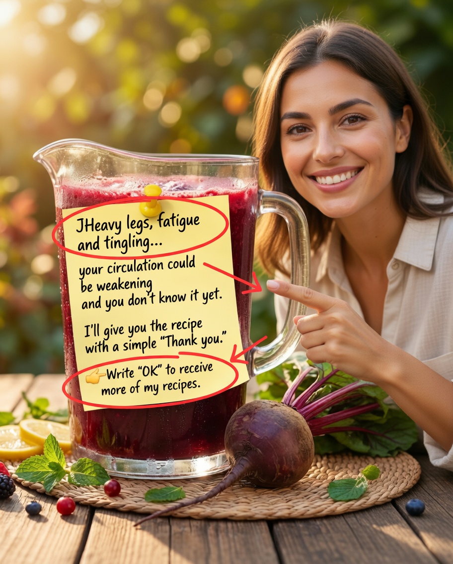 The best homemade drink for circulation and heavy legs.