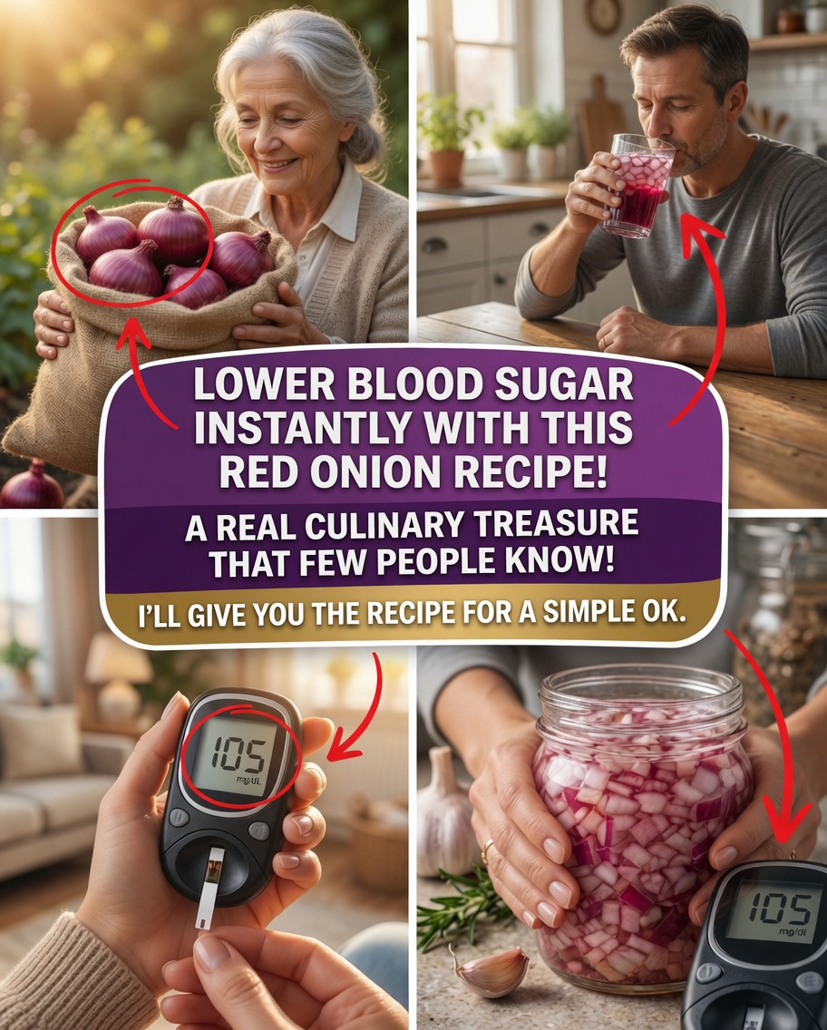 Instantly Lower Your Blood Sugar With This Red Onion Recipe! A Little-Known Culinary Treasure.