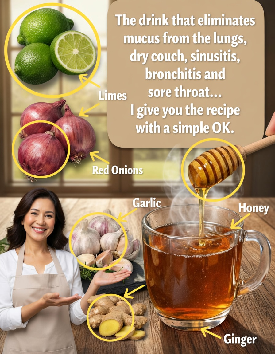 Here Is the Drink That Cleanses the Lungs and Eliminates Dry Cough, Sinusitis, Bronchitis, and Sore Throat