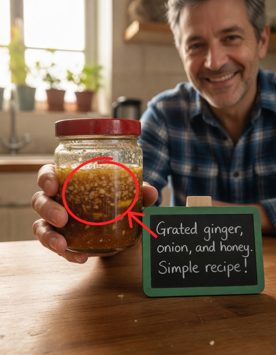 Mixture of Ginger, Garlic, Onion and Lemon: Purifies the Body and Lungs