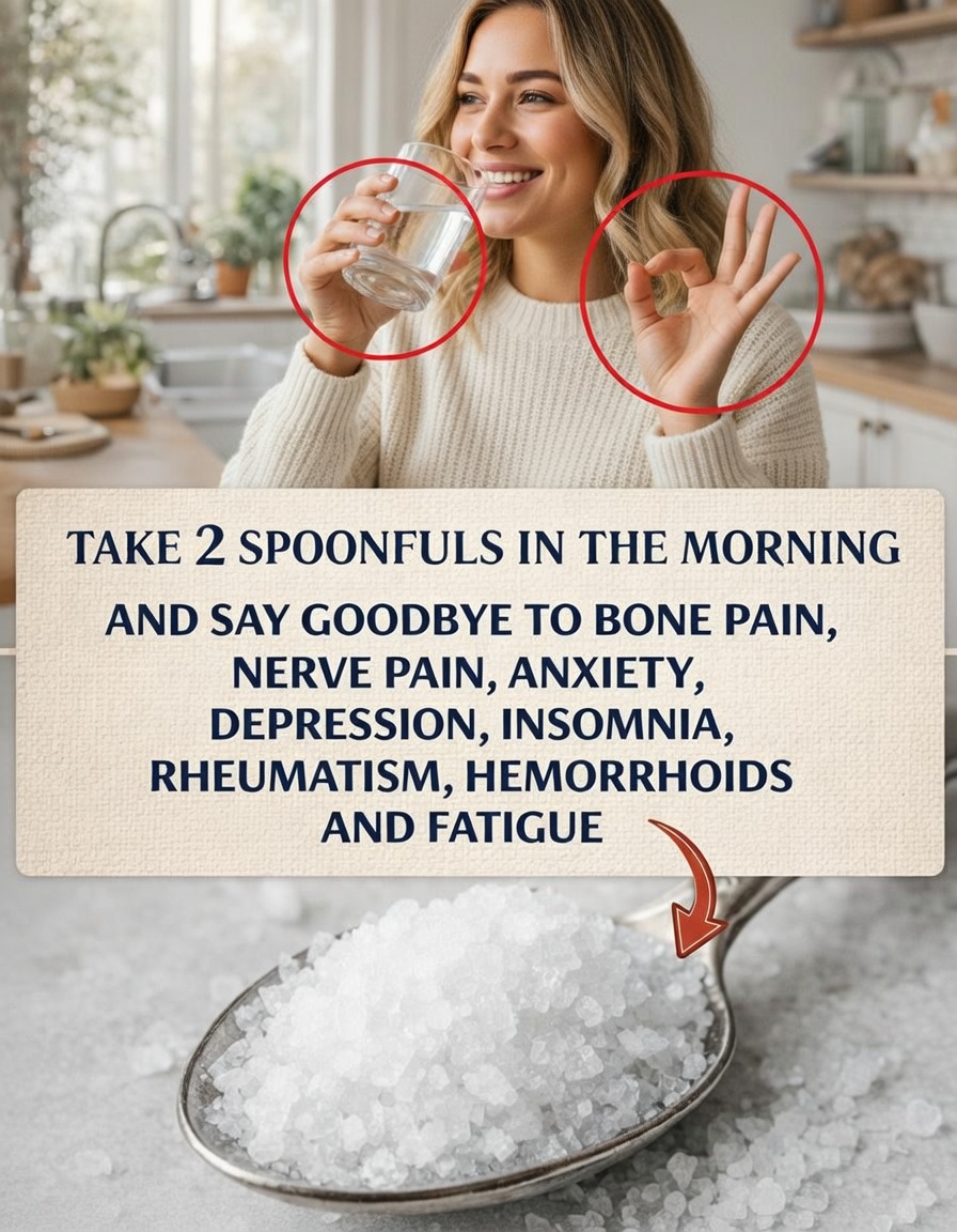 Drinking salt water before bed: a nighttime habit that many people over 50 adopt to relieve their joints and improve their sleep.