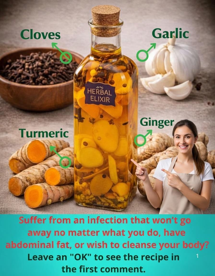 Detox drink with cloves, garlic, turmeric and ginger: a natural way to support immunity, fight infections and reduce belly fat