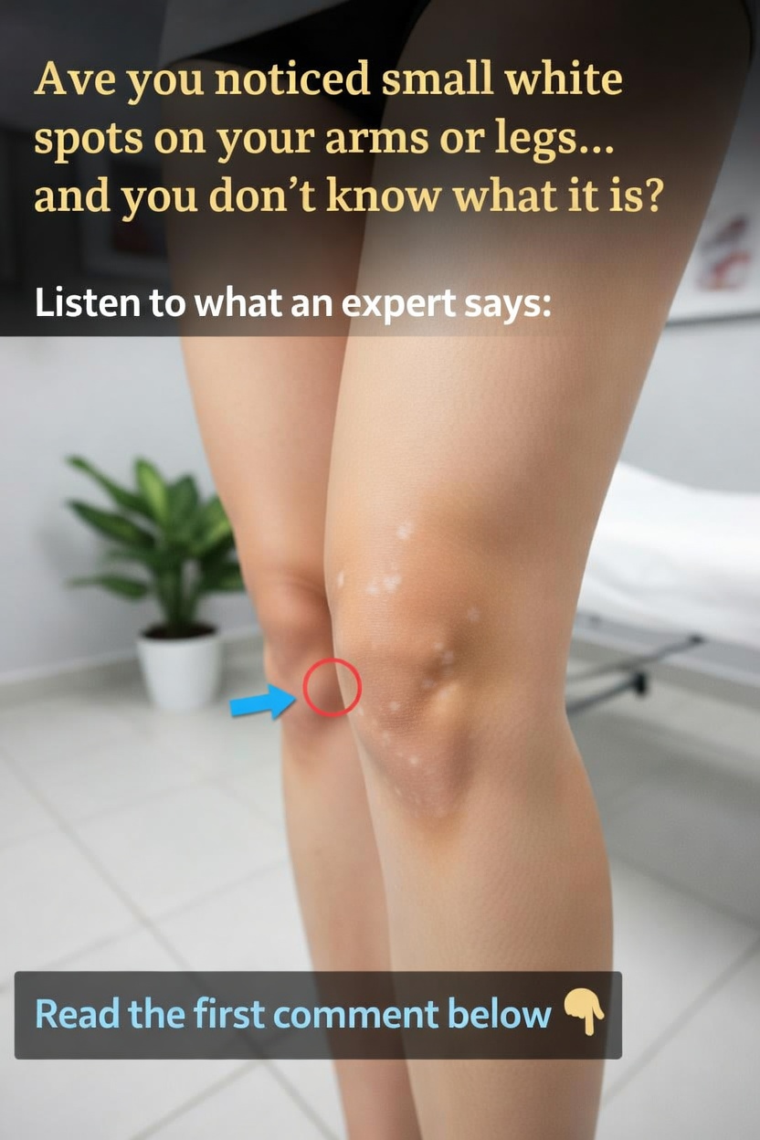 Why do white spots appear on the skin?