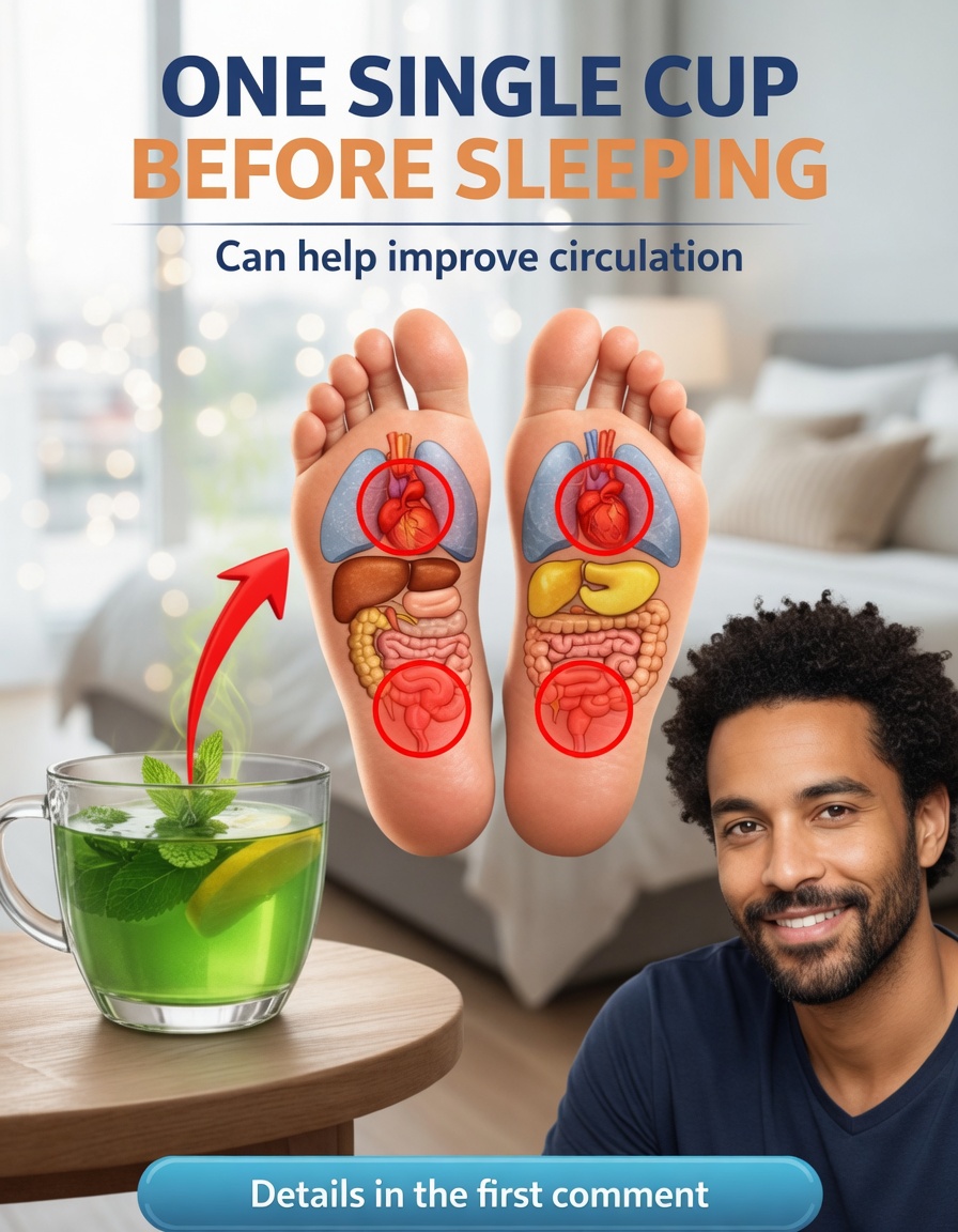 ELDERLY PEOPLE: Just one cup of THIS drink increases blood flow and circulation in the legs and feet. This recipe will win you over!