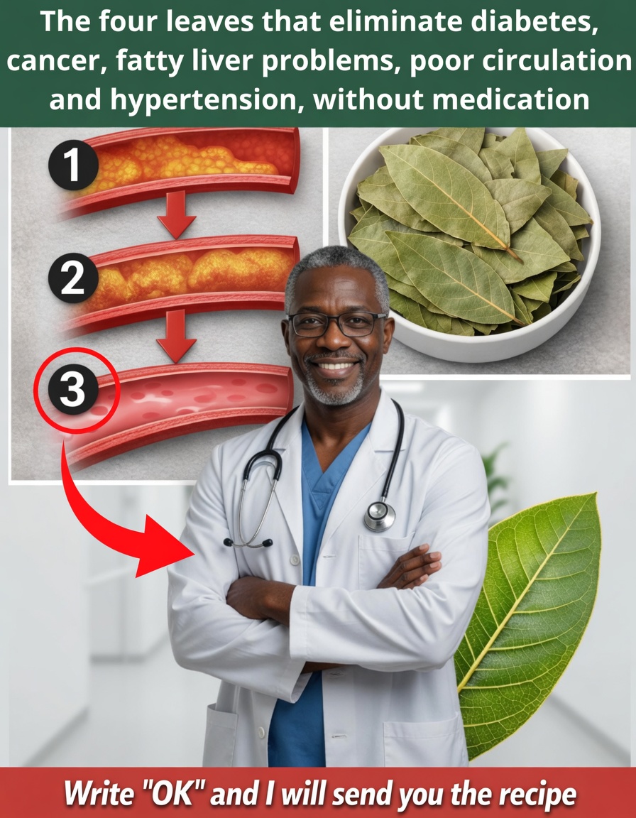 The four leaves that eliminate diabetes, cancer, fatty liver problems, poor circulation, and high blood pressure