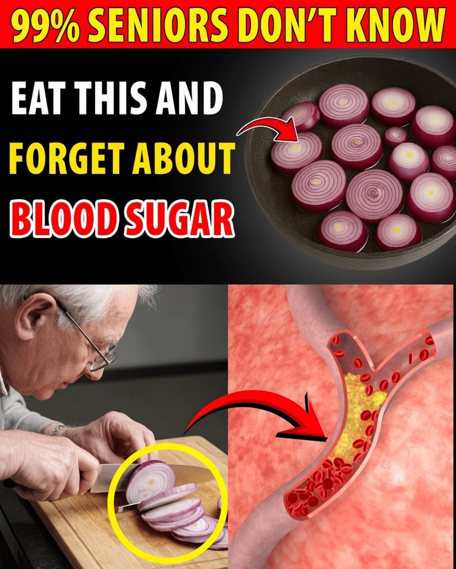 Seniors, Dice One Onion Tonight & Sip This 60-Second Elixir That Drops Blood Sugar 28 Points, Scrubs Arteries Sparkling, and Saves Your Heart—While You Sleep