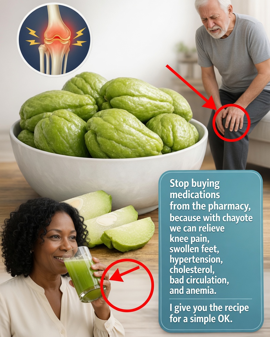 Chayote Helps Eliminate Knee Pain, Swollen Feet, Hypertension and Poor Circulation