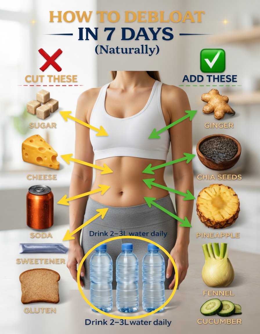 Beat the Bloat, Not Your Stomach: How to Debloat Naturally in 7 Days