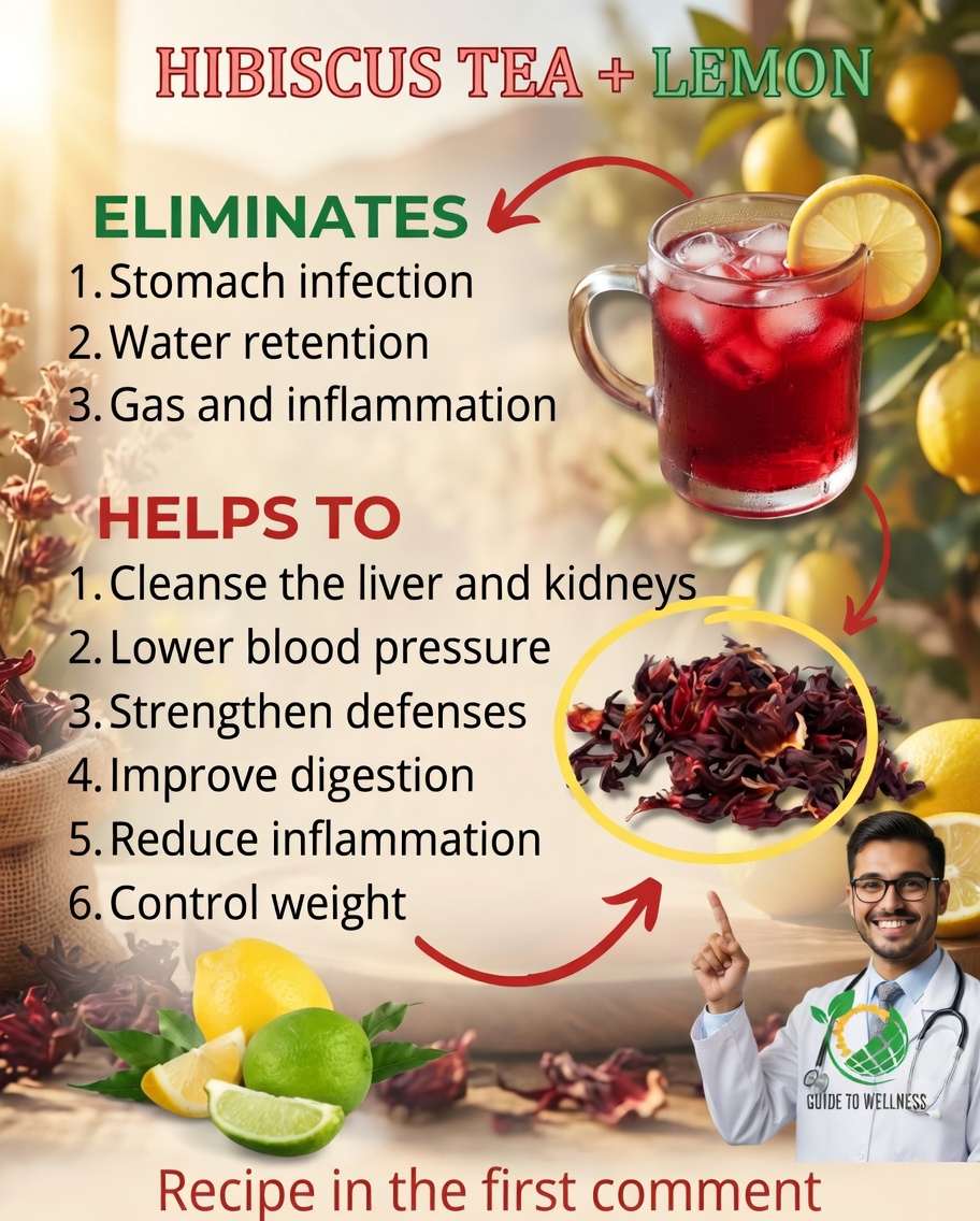 The Natural Detox, Energy & Slimming Secret: Hibiscus and Lemon