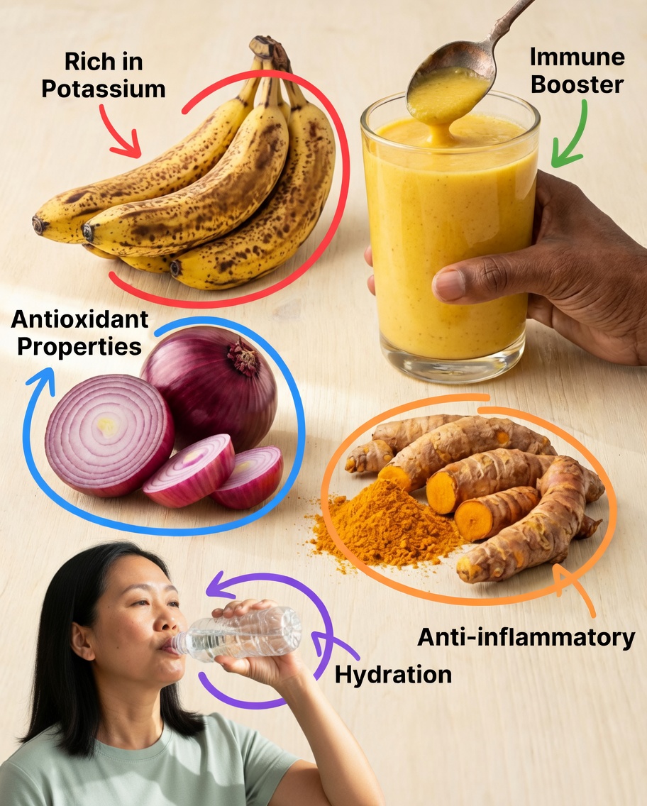The surprising power of banana, onion, and turmeric: a natural remedy to relieve joint and bone pain