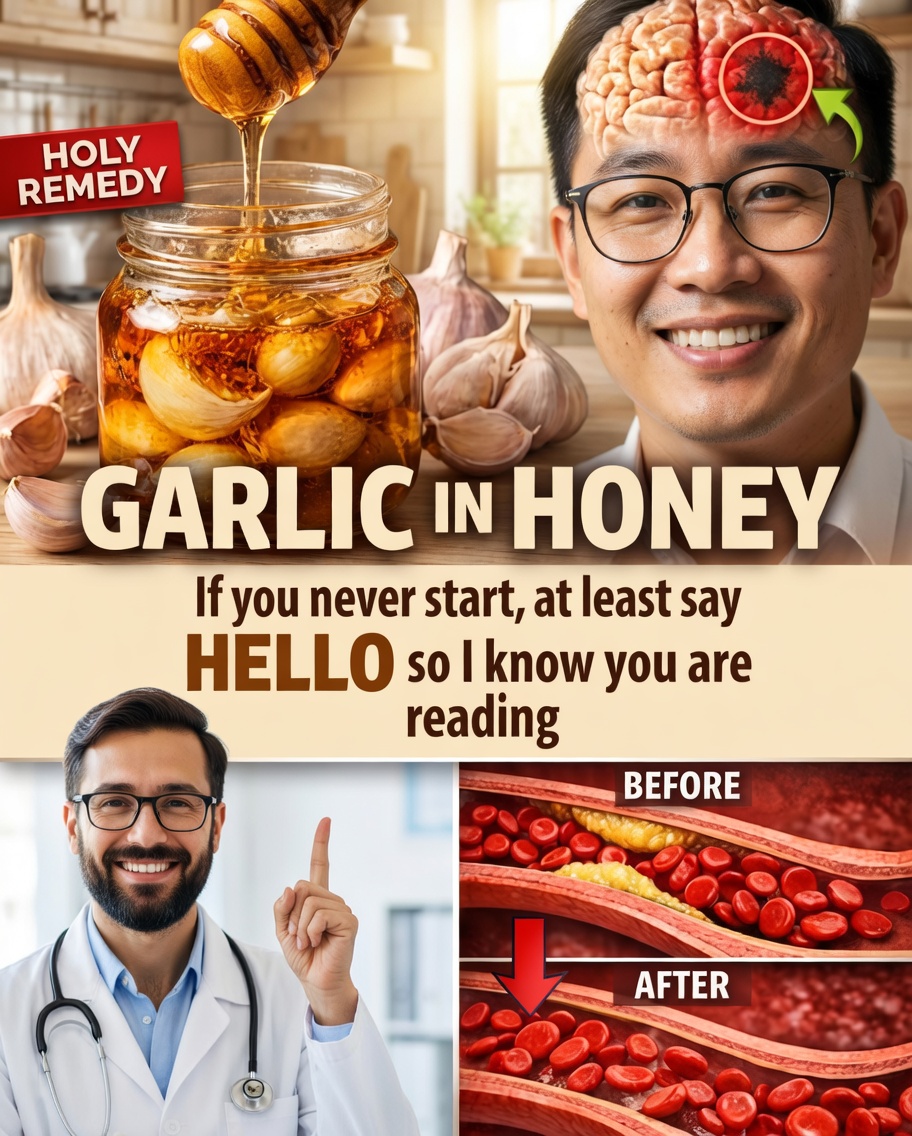 Eat garlic and honey on an empty stomach for 7 days