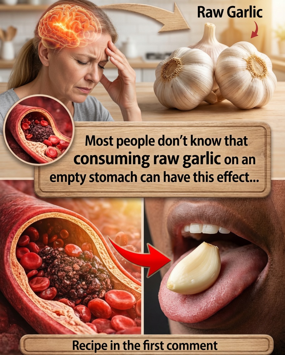 Most people don’t know that eating raw garlic on an empty stomach has this power
