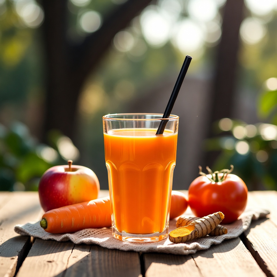 Discover the Power of a Simple Apple, Carrot, Tomato, and Turmeric Smoothie for Eye and Brain Support