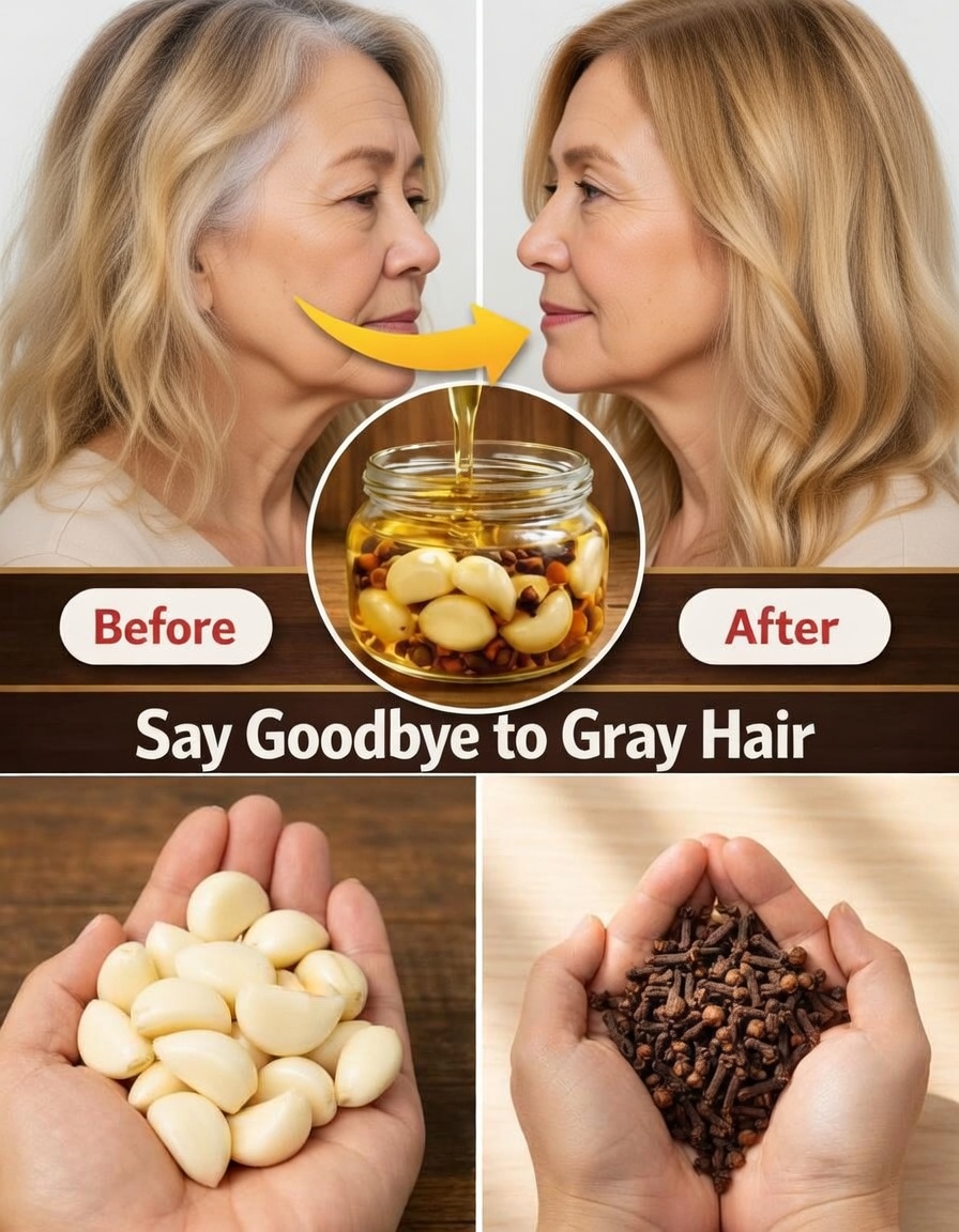 From White Hair to Black Hair Naturally in Just 5 Minutes and Rapid Hair Growth