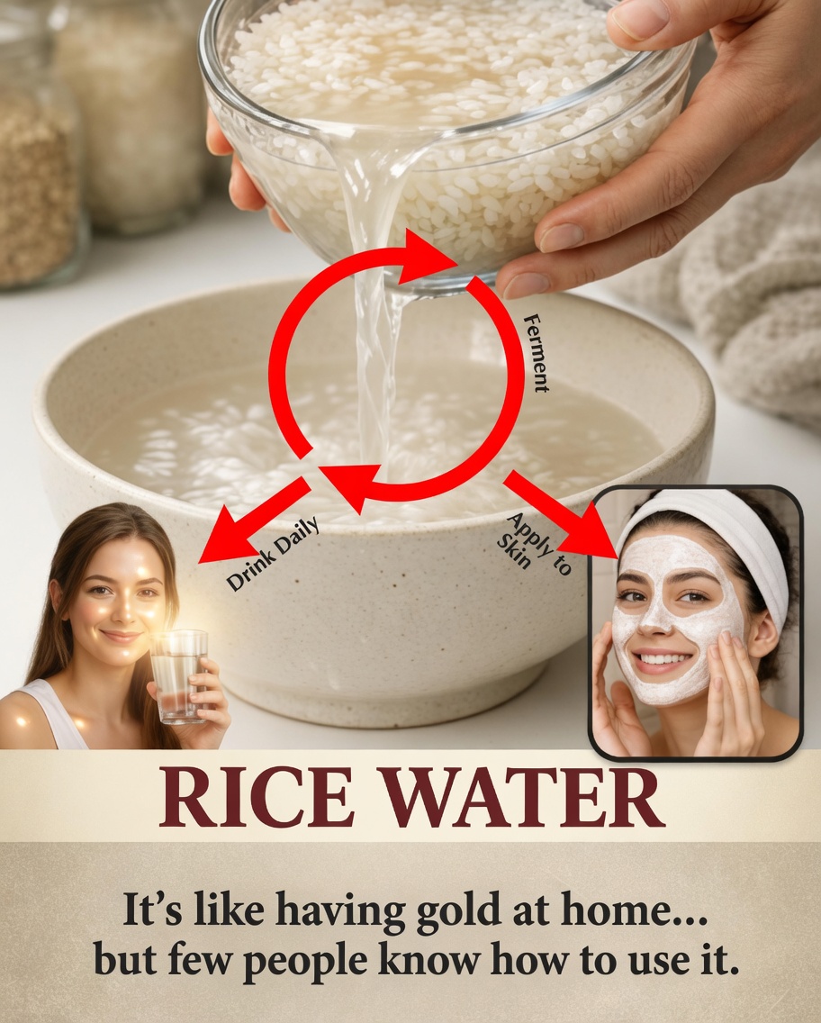 Rice water is like having gold at home… but few people know how to use it