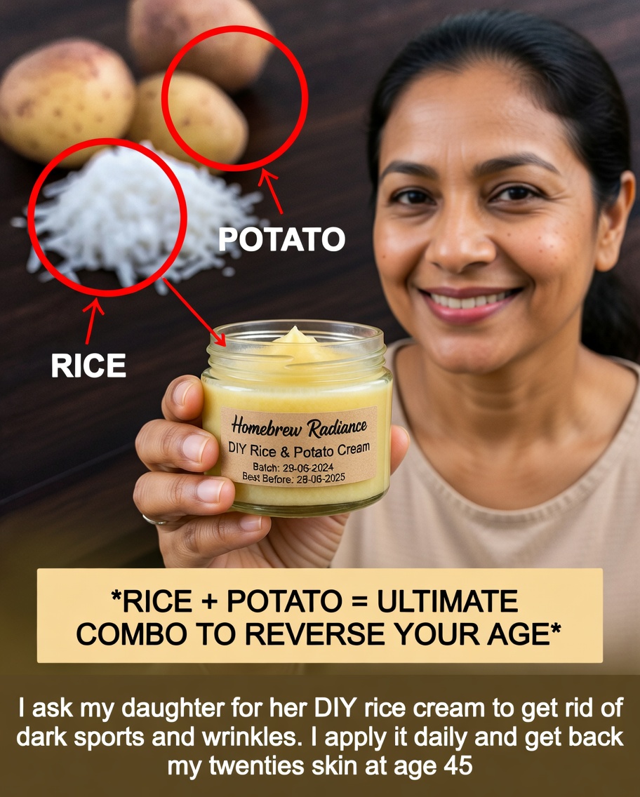 Homemade Potato and Rice Night Cream That’s Better Than Expensive Anti-Aging Creams