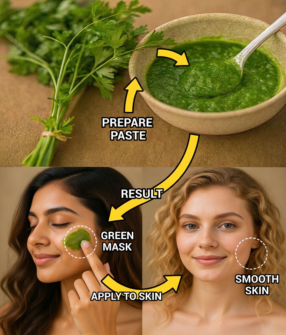 With This Cream, My Grandmother Looks 35 at 65: The Best Parsley Collagen Mask