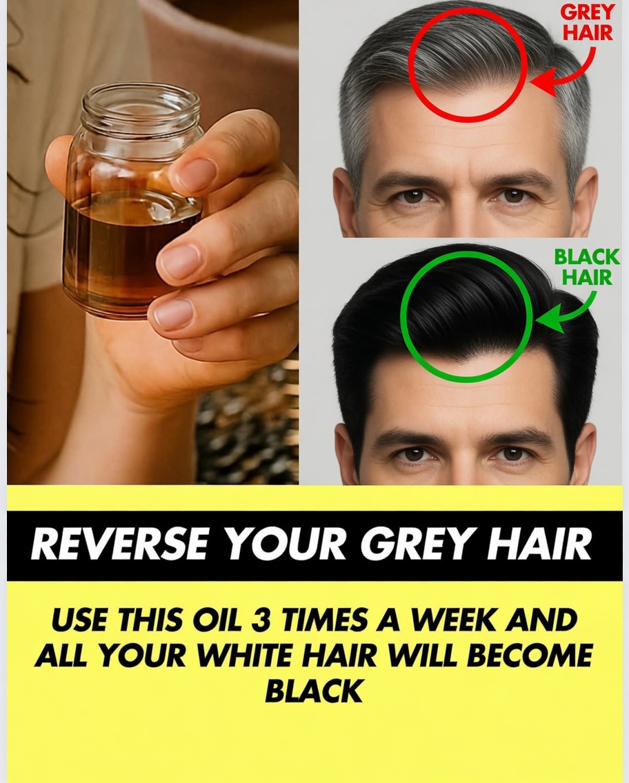 Miracle Oil to Naturally Reverse Gray Hair