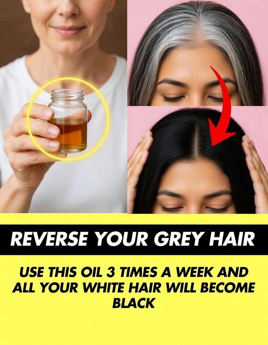 Miracle Oil to Naturally Reverse Gray Hair