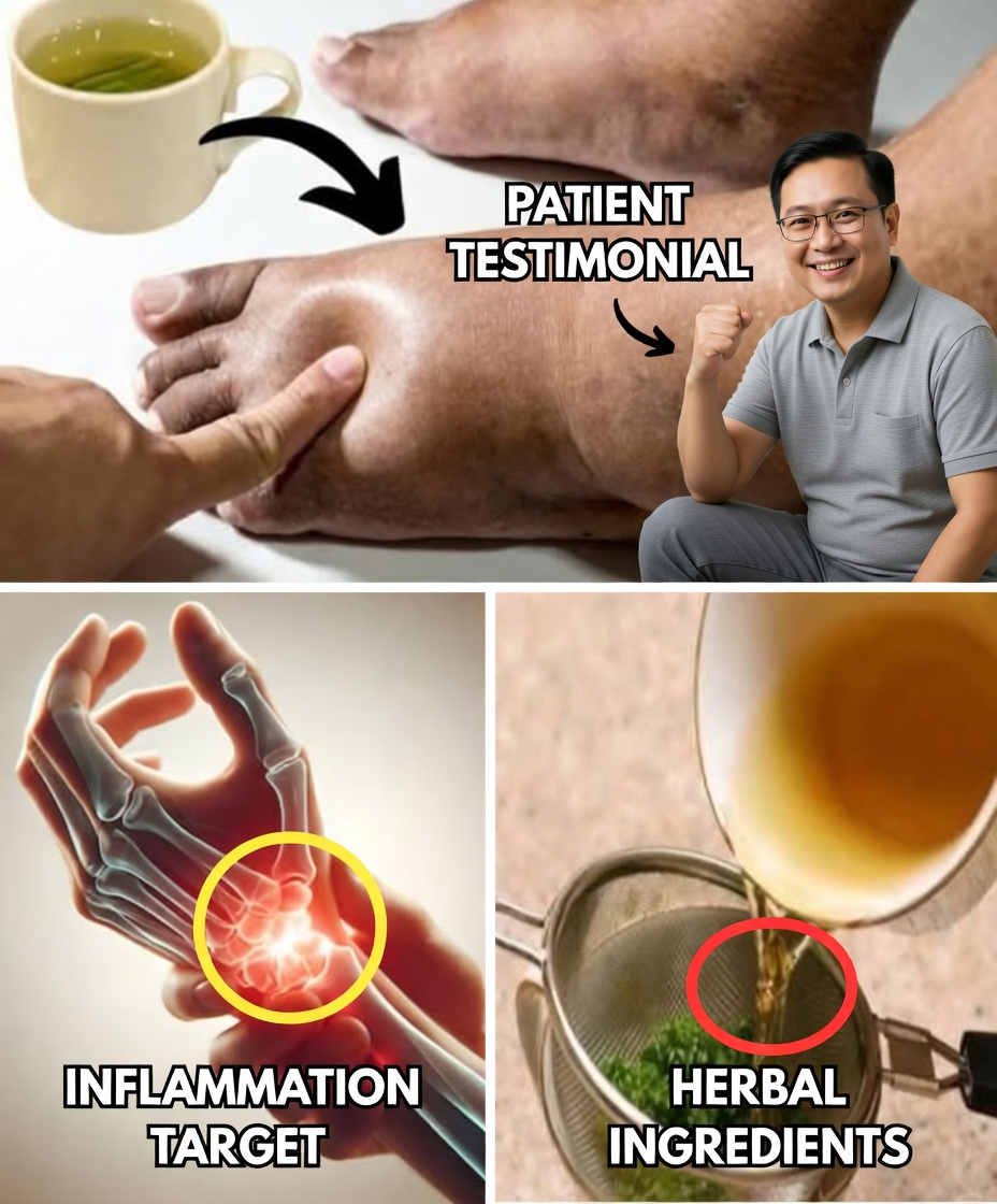 Say Goodbye to Swollen Legs, Ankles & Feet with This Natural Tea!