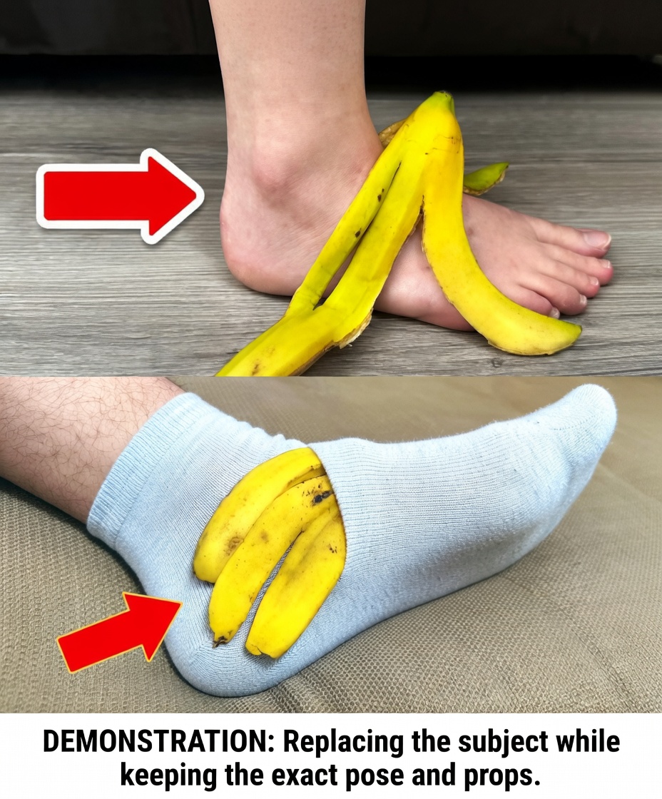 Banana Peel on Your Feet