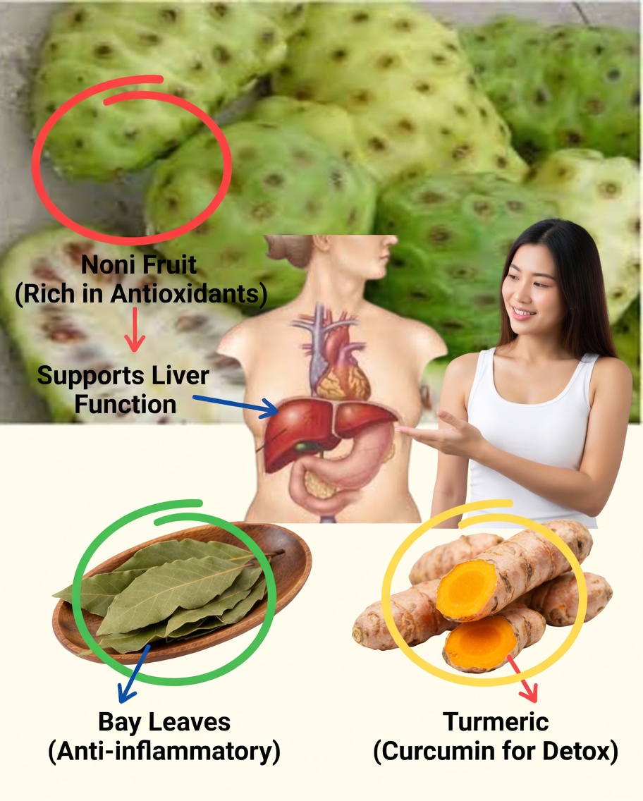 Discover the Healing Power of Turmeric Leaves and Noni Fruit