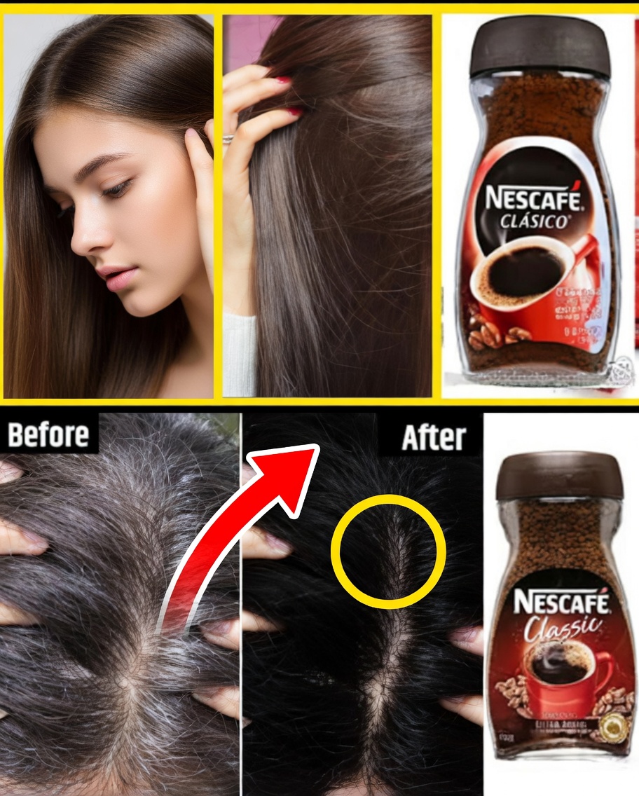 Dye Your Hair Naturally Shiny Brown at Home and Cover Gray Hair with Kitchen Ingredients