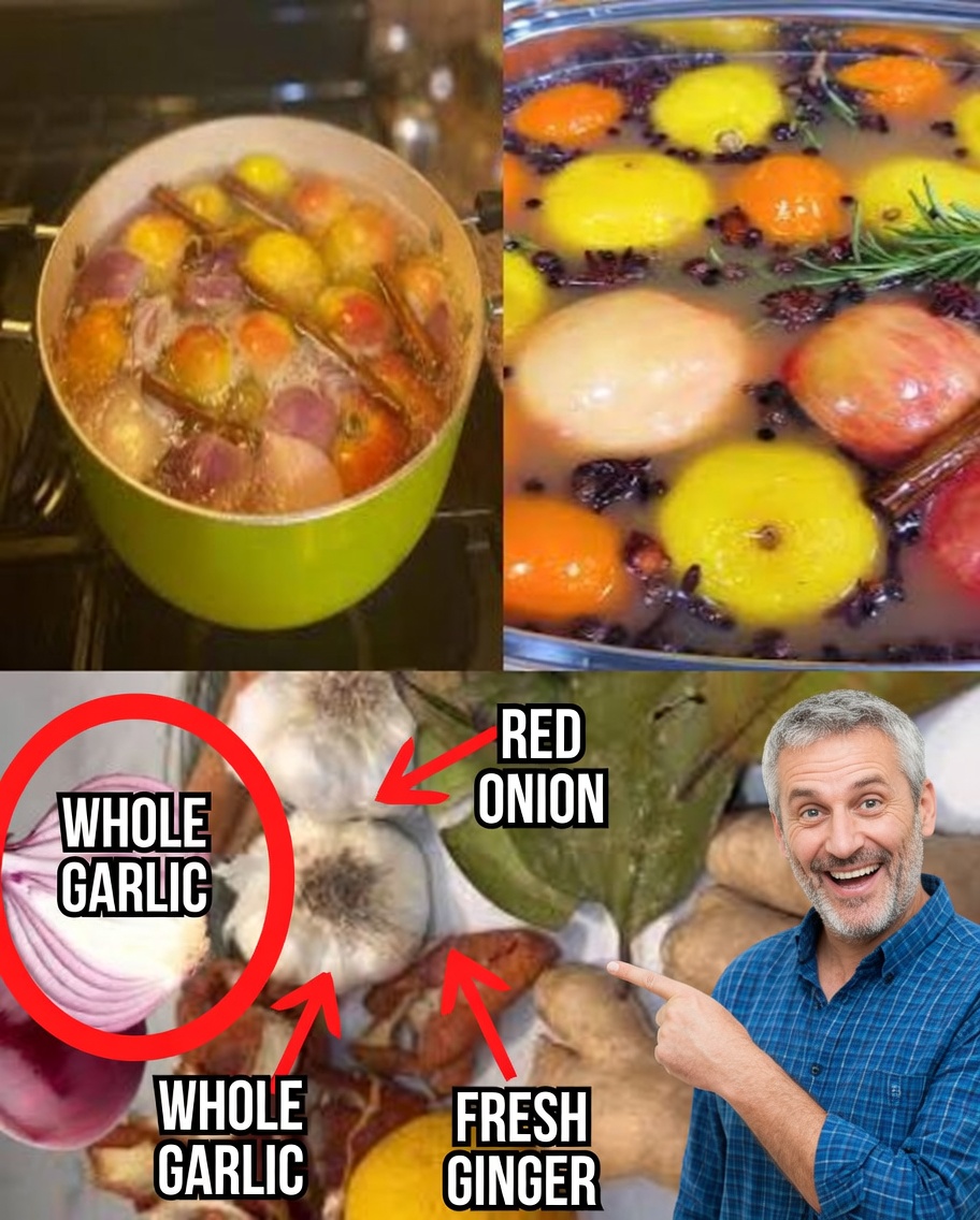 The Best Tea in the Morning and After Dinner: Garlic, Turmeric, Onion, Ginger, Cinnamon, and Guava Leaves