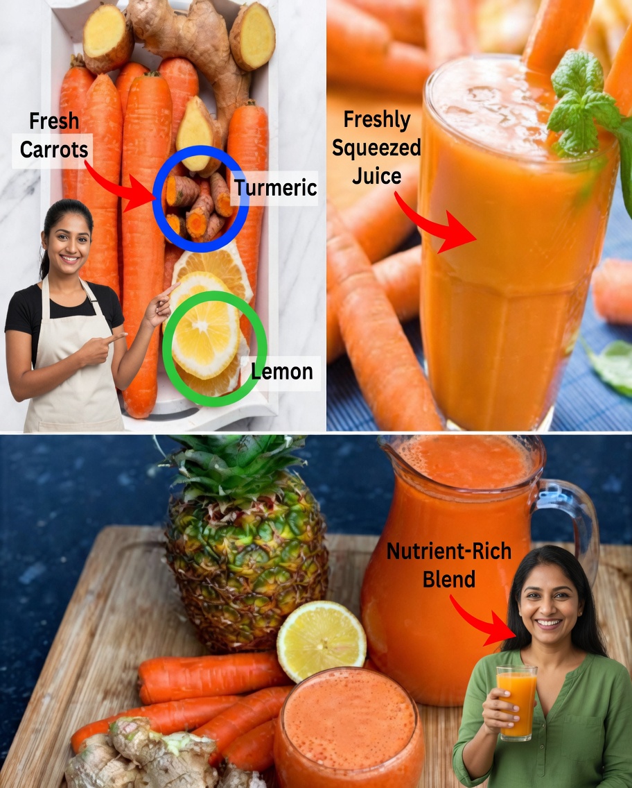 How to Make the Perfect Pineapple, Turmeric, Carrot, and Lemon Juice: Homemade Immune-Boosting Juice