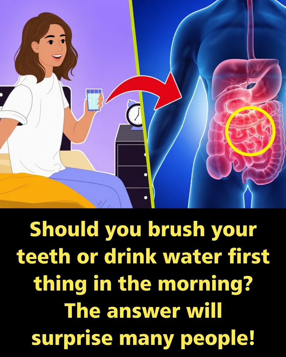 Drinking Water or Brushing Your Teeth First Thing in the Morning?